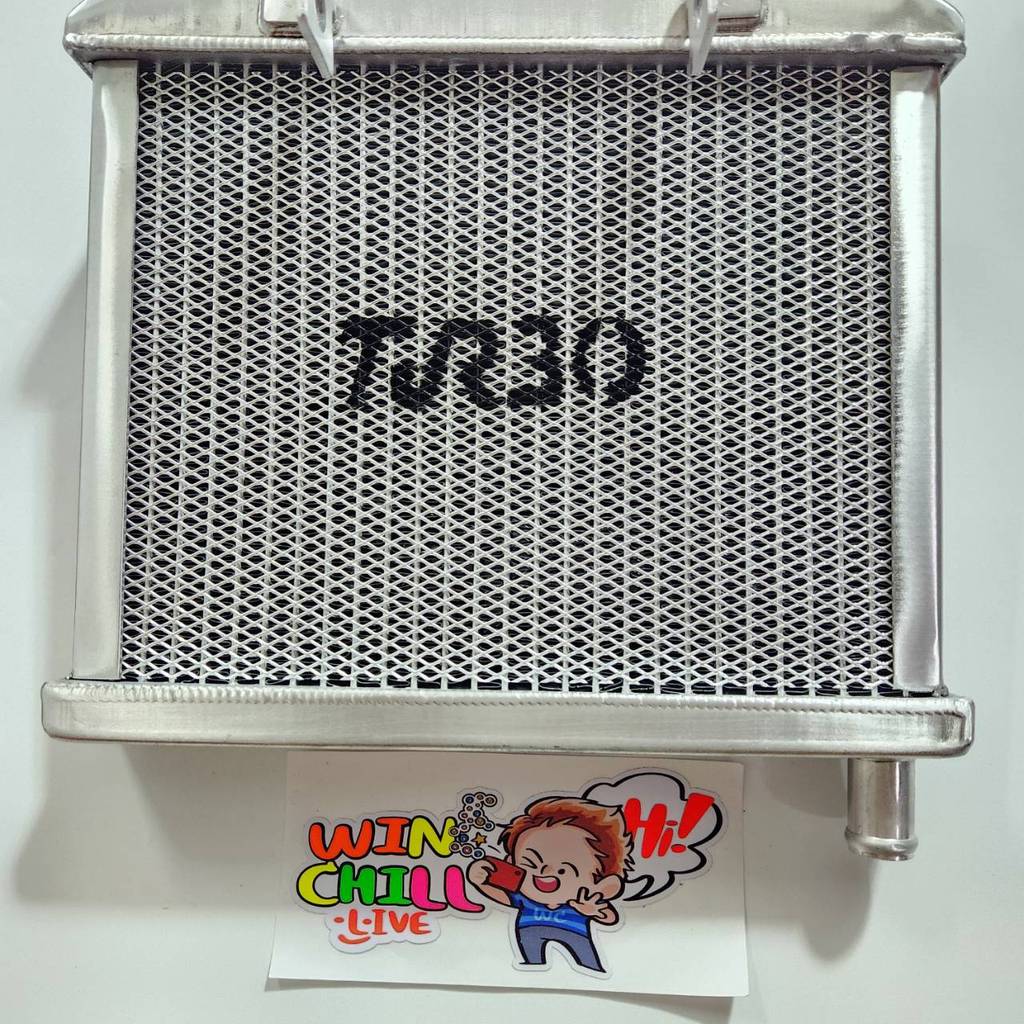 TURBO หม้อน้ำ งานสร้าง CNC LS งานเชื่อมมือ อลูมิเนียมหนา มีตะแกรงกันหิน