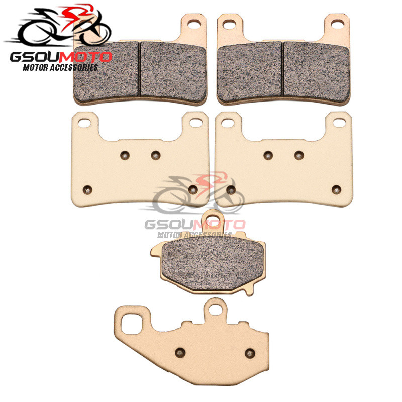 รถจักรยานยนต์โลหะเผาด้านหน้าและด้านหลังเบรคสําหรับ Kawasaki ZX-10R ZX10R 2008 2009 10 Z1000XS Z 1000