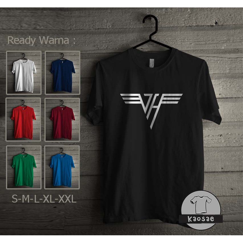 เสื้อยืดโลโก้ Van Halen เสื้อยืด Distro