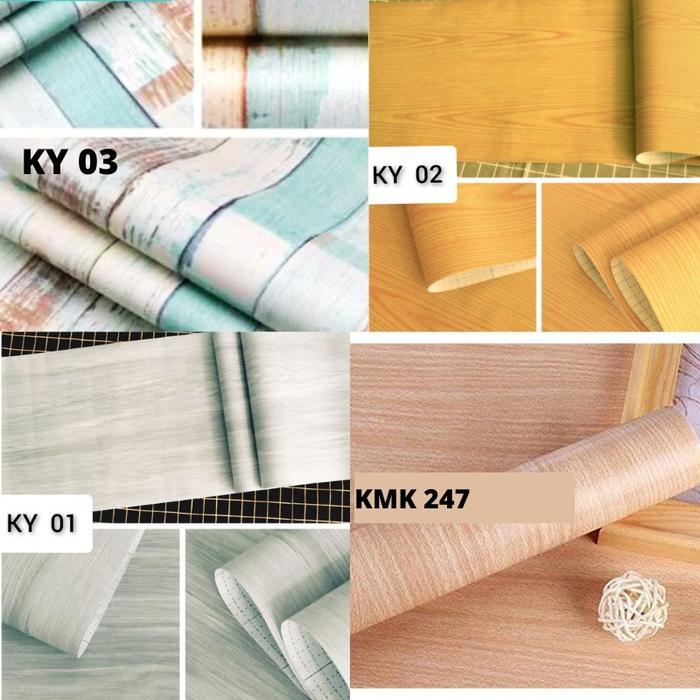 AMS - WALLPAPER WALLPAPER WOODEN WALLPAPER สติ๊กเกอร์สติ๊กเกอร์
