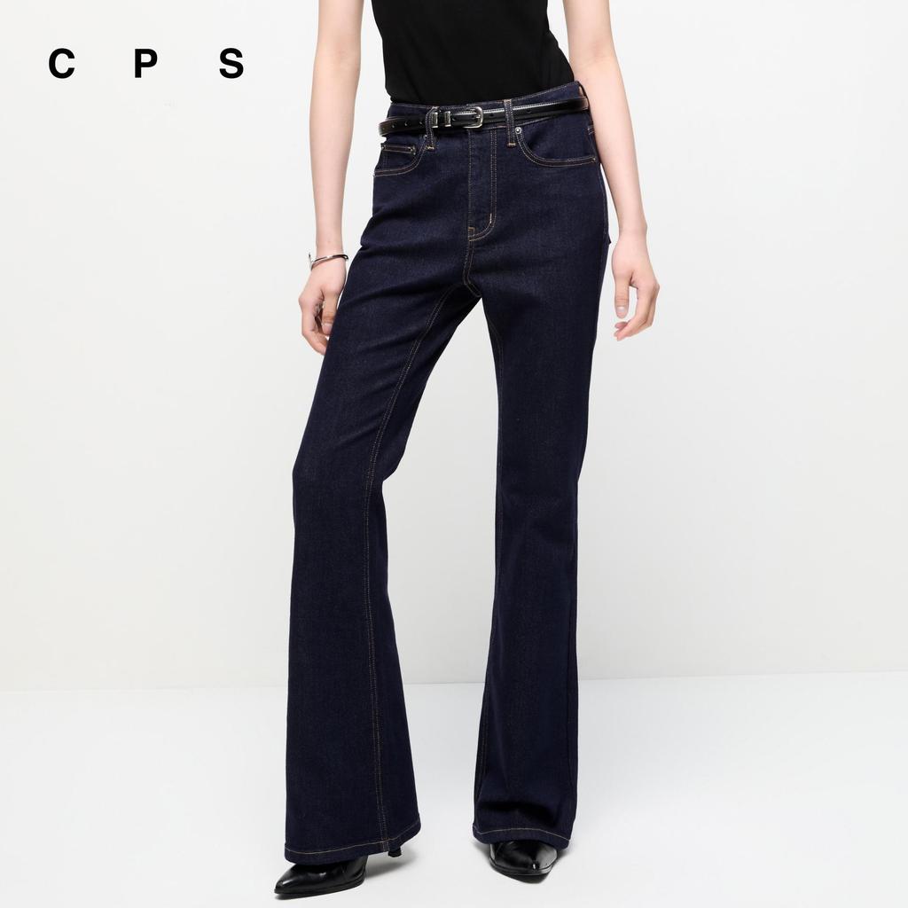 CPS กางเกงยีนส์ขายาวเอวกลาง ผู้หญิง MID-RISE FLARE JEANS รุ่น C26SGWA012 (SS26#A1)