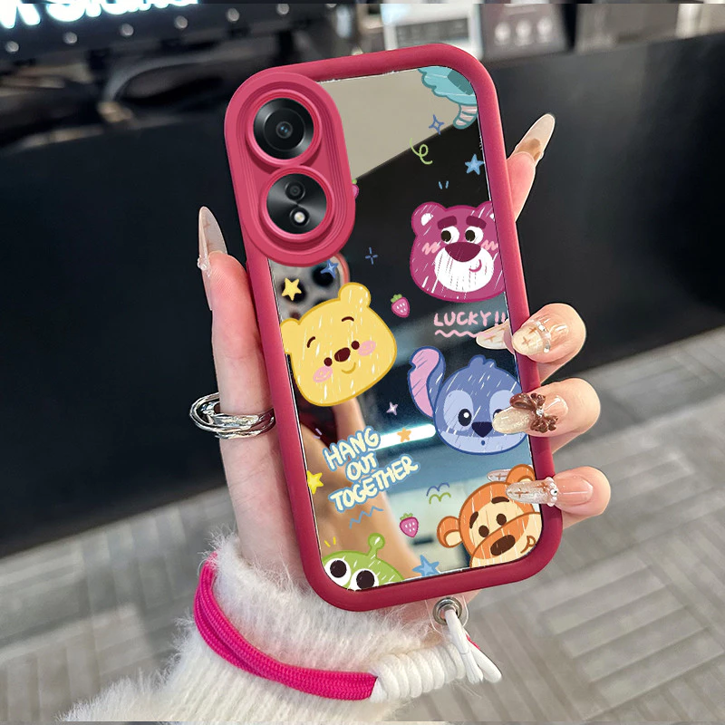 เคสลายการ์ตูนสัตว์ สำหรับ OPPO A58 5G/A58X 5G/A58 4G/A78 4G/A78 5G/A1X 5G/A2X 5G/A98 5G/A1 5G/F23 5G thumbnail 3