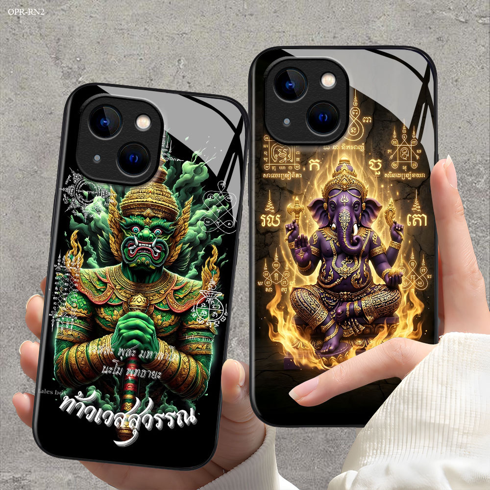 เคส For OPPO Reno 8 8Z 8T 7 7Z 6 6Z 5 4 4Z 2 2F Pro 4G 5G เคสโทรศัพท์ เคสมือถือ เคสออปโป้ เคสแข็ง Phone Glass Case BLK