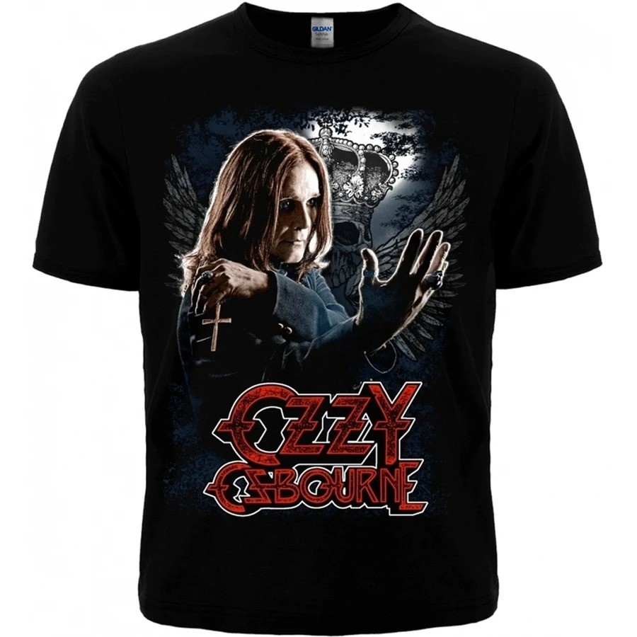 Ozzy Osbourne (รูปกากบาท) เสื้อยืด Jersey