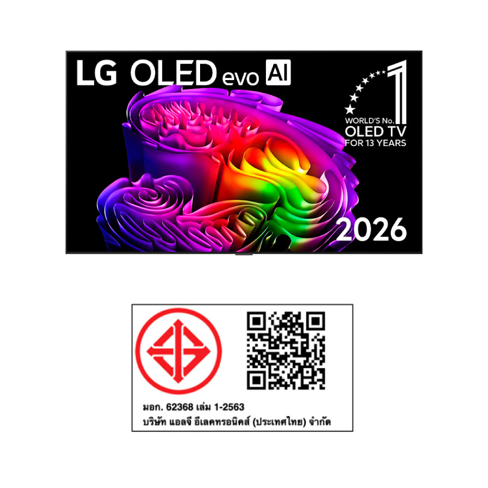 LG ทีวี G6 สมาร์ททีวี 65 นิ้ว 4K OLED evo AI รุ่น
