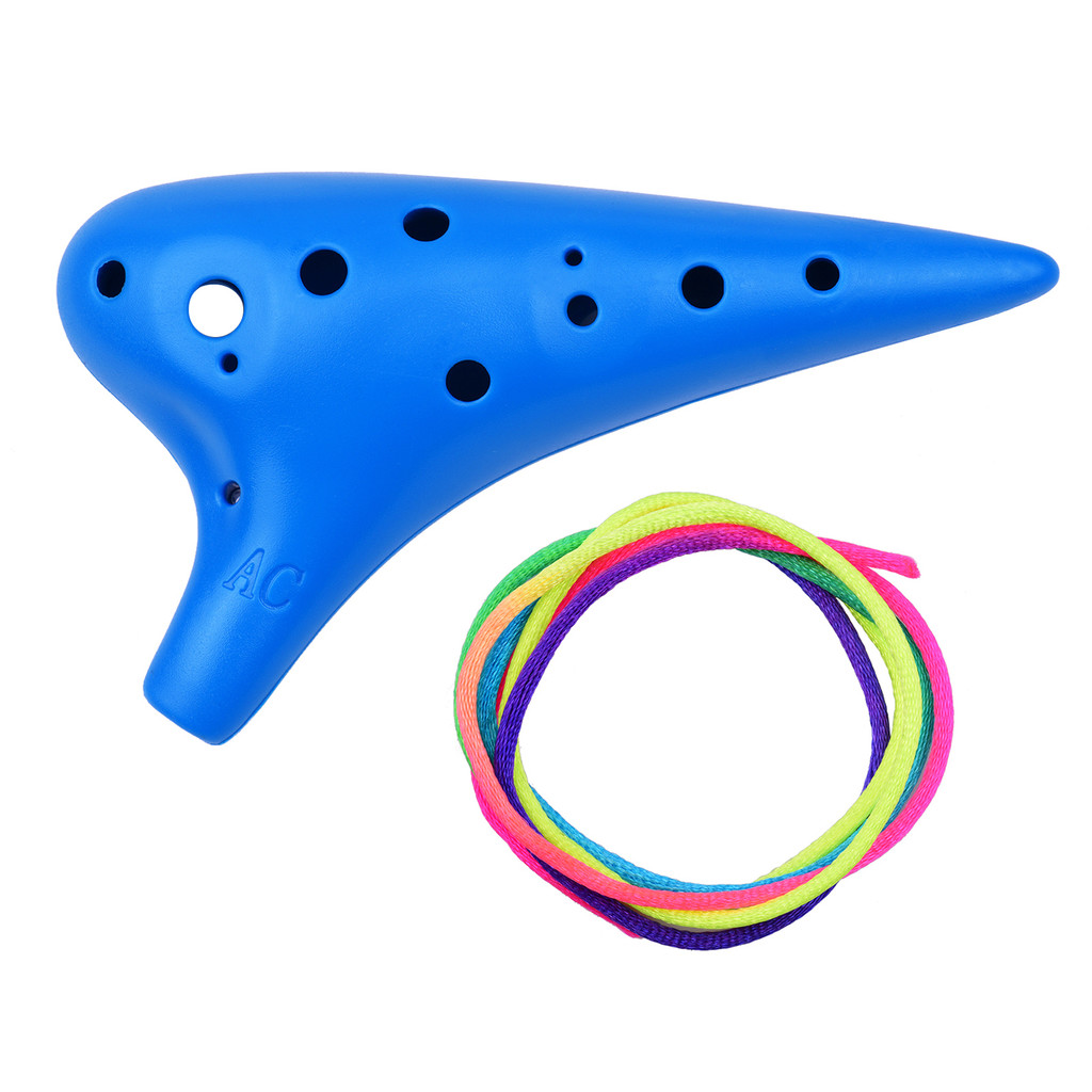 Onlylove 12 หลุมพลาสติก Ocarina ขลุ่ย Alto C เครื่องดนตรีพร้อมเพลงคะแนนสําหรับคนรักและผู้เริ่มต้น