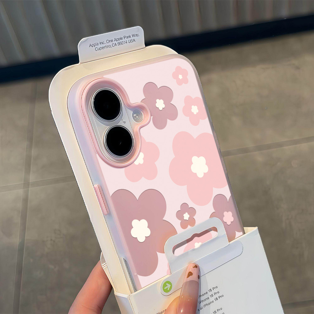 Pink Jelly 2 In 1 ดอกไม้ปลอก Vivo Y400 V70 Fe Y05 V60 Lite Y21D Y19S Pro Y29 5G Iqoo Z10 Lite Z10R 5