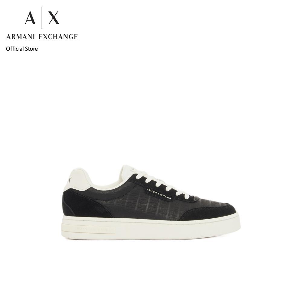 Armani Exchange รองเท้าผ้าใบผู้ชาย รุ่น XM002630-AF22754-MC024 สีดำ