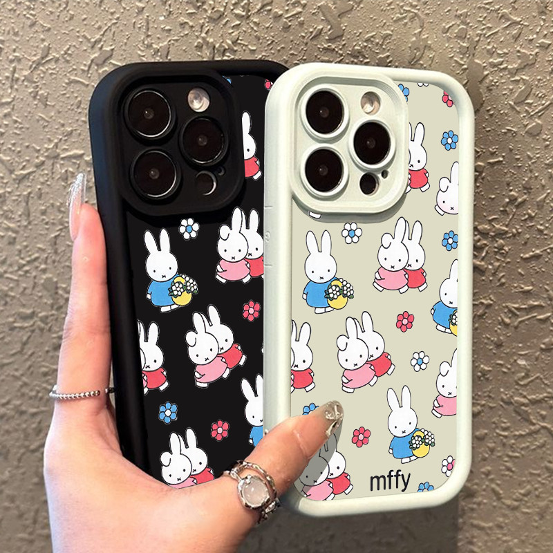 การ์ตูน Miffy OPPO A17/A17K เคสกันกระแทก A36 A38/A18 A3S/A12E A5 A3X/A3 A53/A32 A54 4G A57 A58 4G A6