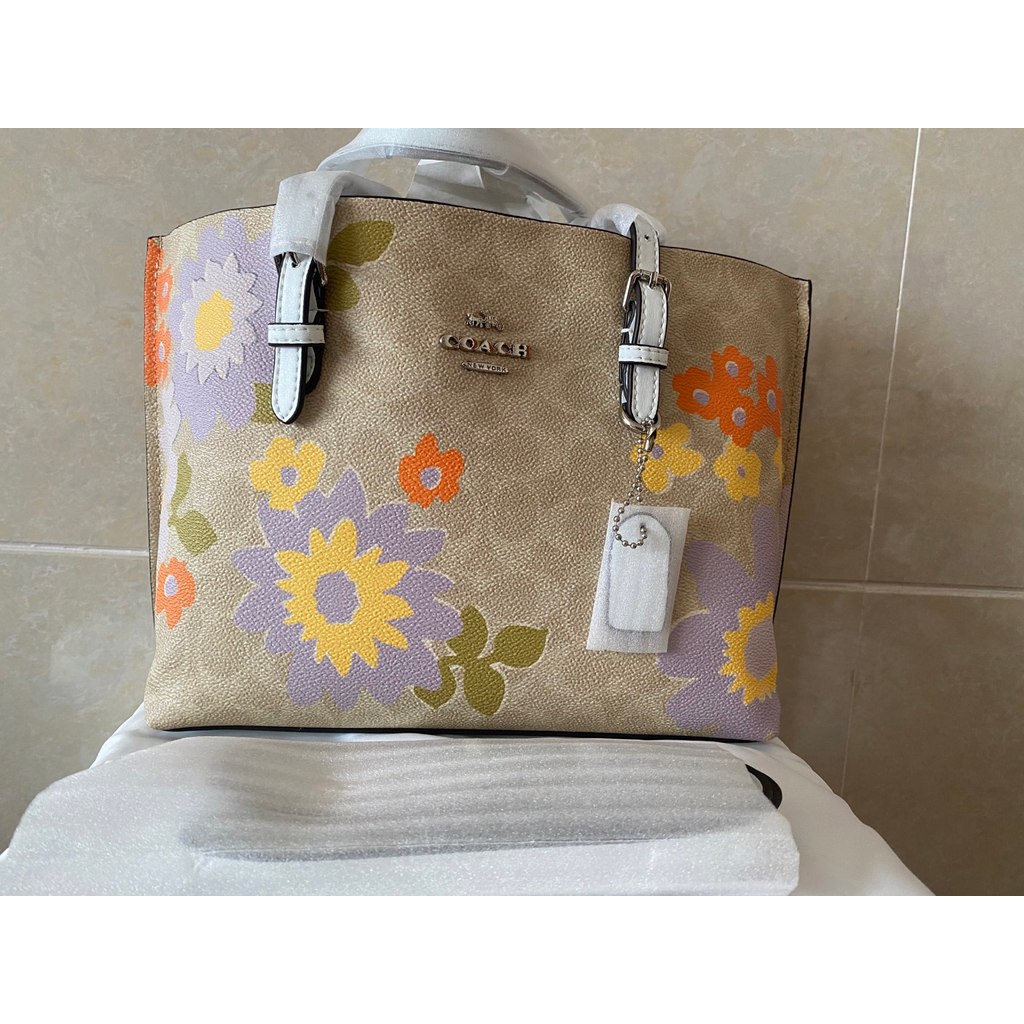 Thailand COACH Tote Bag All-Match Gift Shoulder Bag ประณีตอารมณ์ Underarm Bag High-End Noble Messeng