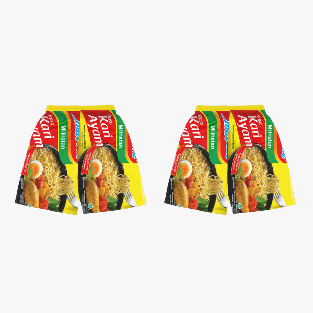 3D Dryfit Chicken Curry ต้ม Noodle Jersey Pants สําหรับเด็กถึงผู้ใหญ่จัมโบ้ Unisex - Sarana3D