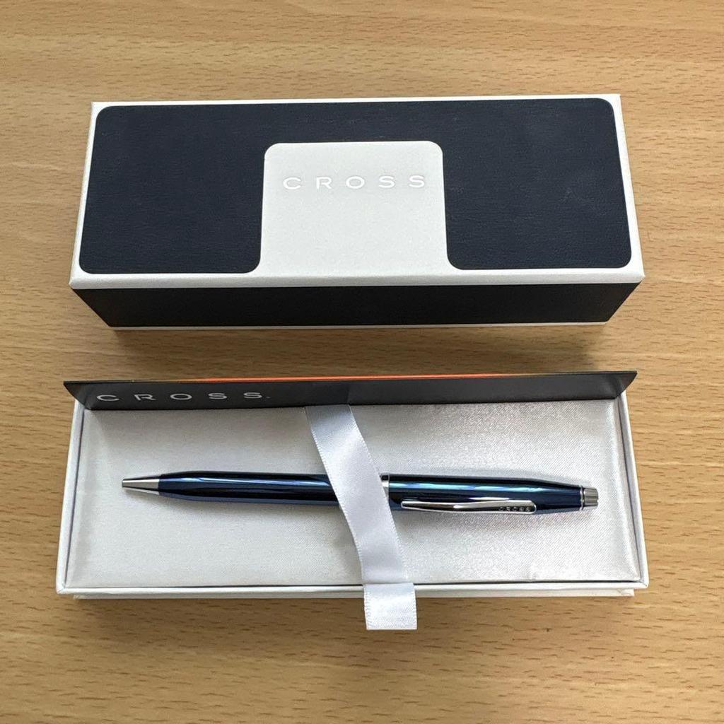 【Direct from Japan】ปากกาหมึกบอล Cross Century II สีน้ำเงินเคลือบเงา【Japan Exclusive】