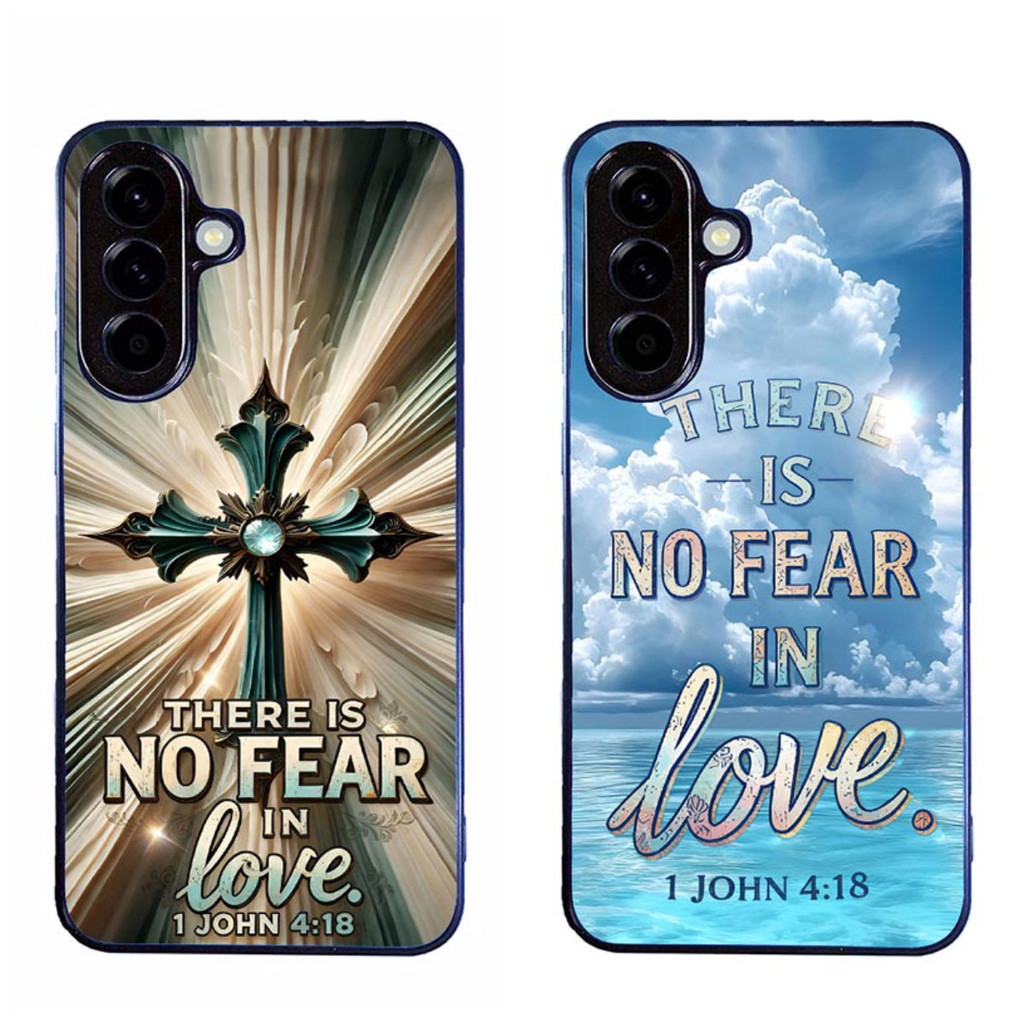 เคสโทรศัพท์สําหรับ SAMSUNG GALAXY A56 5G Bible verse 1 John 4 18 ความงามการป้องกันสีดํา