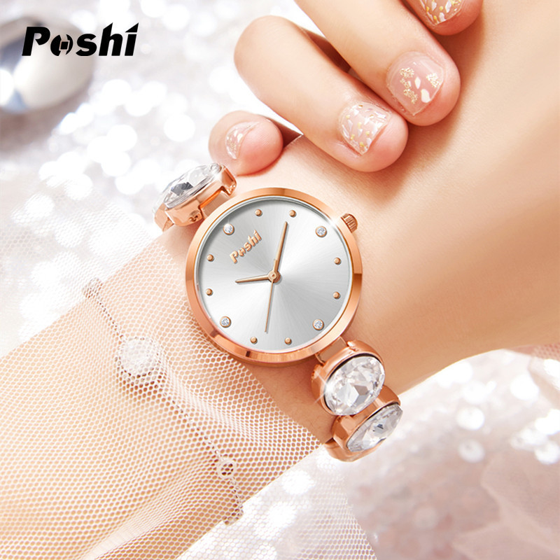 POSHI Mens Waterproof Luminous Business Watches Date Mens Wrist Watch Stainless Steel
