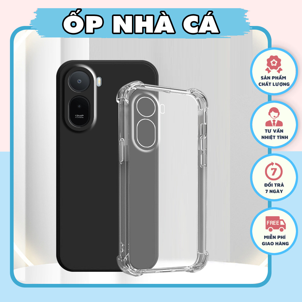 เคสป้องกันกล้อง Xiaomi Redmi A7 Pro / Poco C85x 5G TPU พื้นฐาน กันกระแทกโปร่งใส