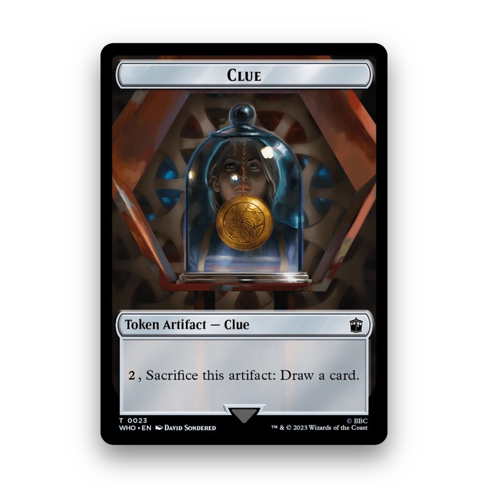 [MTG] Clue (Token) (#23) [TWHO] [ARTIFACT] [COMMON] | Magic the Gathering