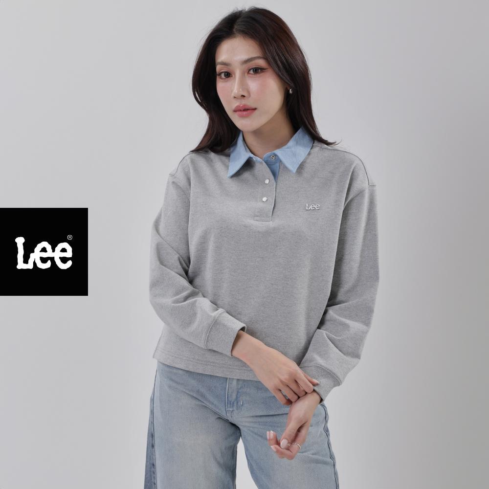 LEE เสื้อโปโลแขนยาวผู้หญิง รุ่น LE S126WPOLN03 สีเทา