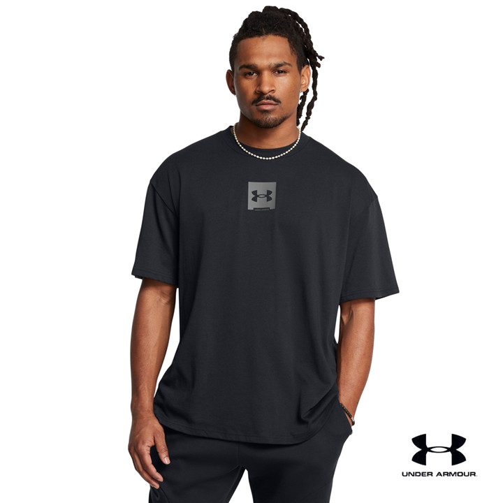 Under Armour เสื้อแขนสั้นโอเวอร์ไซส์สำหรับผู้ชาย UA Heavyweight SM Box
