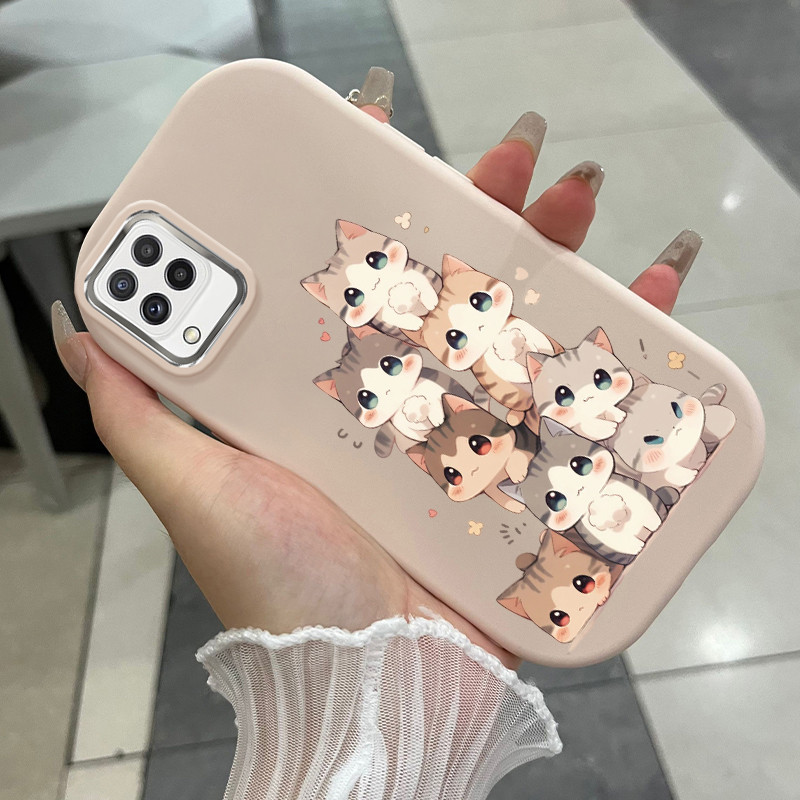 เคส ใช้ได้กับ Samsung A22 M22 M32 เคสแมวสุดน่ารัก