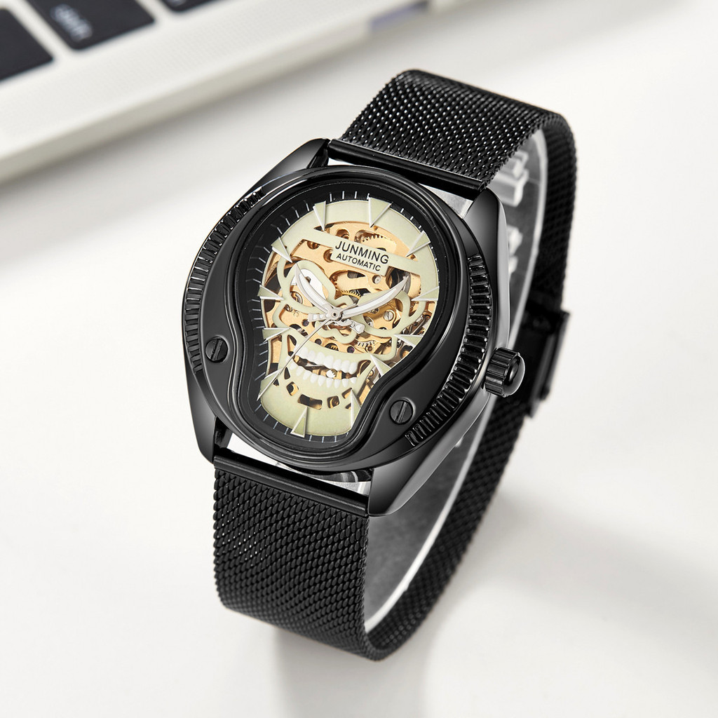 POSHI Mens Waterproof Luminous Business Watches Date Mens Wrist Watch Stainless Steel