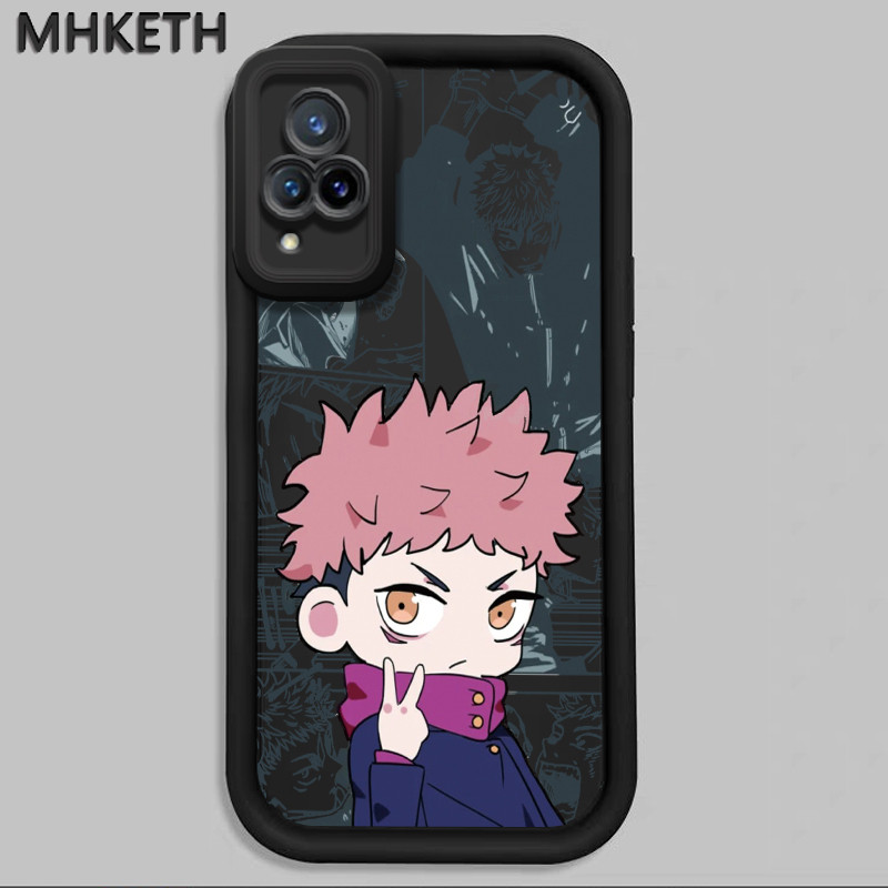 MHKETH เคสสำหรับ VIVO V21 4G V21 5G เคสโทรศัพท์ซิลิโคนการ์ตูนQน่ารัก