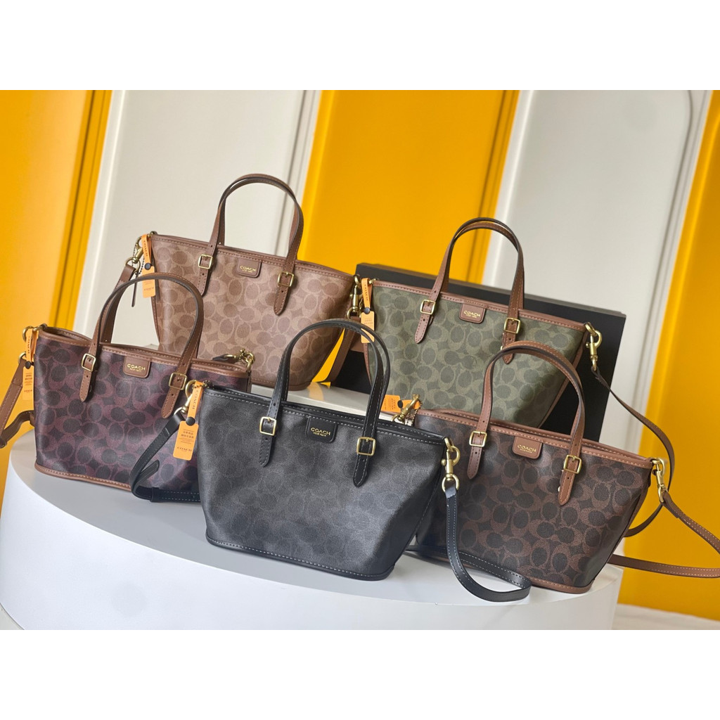 Thailand COACH Square Bag Dating Retro Shoulder Bag Shopping All-Match Underarm Bag Gift High-End To