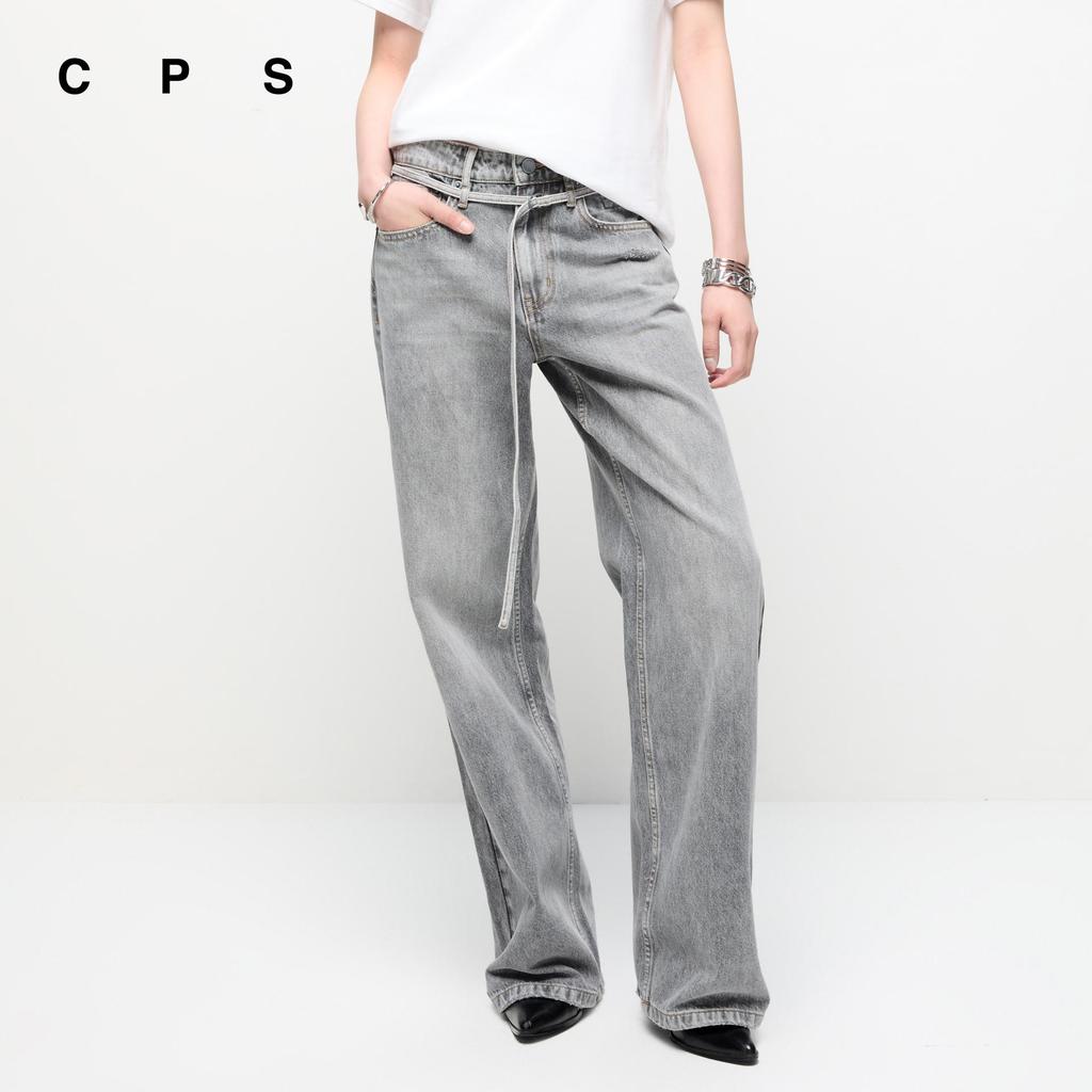 CPS กางเกงยีนส์ทรงแบ็กกี้เอวกลาง ผู้หญิง MID-RISE BAGGY JEANS รุ่น C26SGWA006 (SS26#A1)