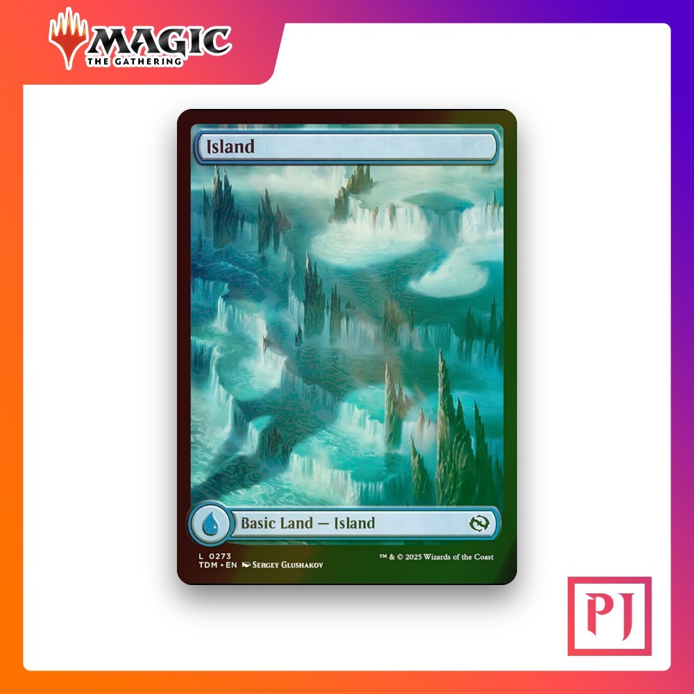 [MTG] Island (Borderless) (#273) [TDM] [LAND] [COMMON] | Magic the Gathering