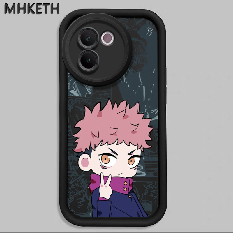 MHKETH เคสสำหรับ VIVO V30E 5G เคสโทรศัพท์ซิลิโคนการ์ตูนQน่ารัก