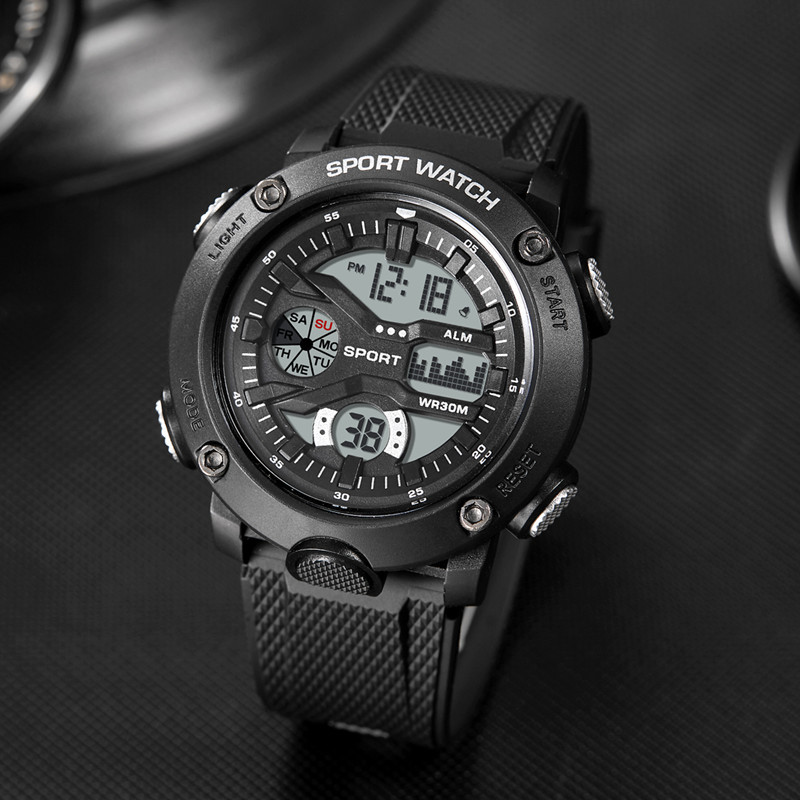 POSHI Mens Waterproof Luminous Business Watches Date Mens Wrist Watch Stainless Steel