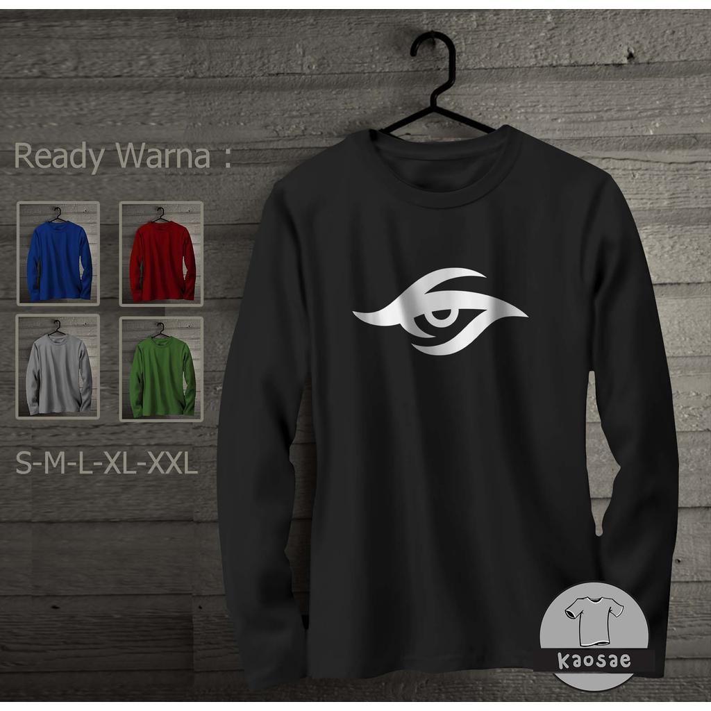 Team Secret 2 เสื้อยืดแขนยาว Distro T-Shirt