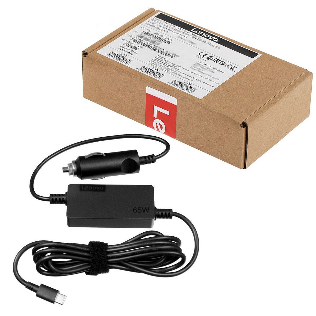 Lenovo 65W USB-C DC Travel Adapter (40AK0065WW)
