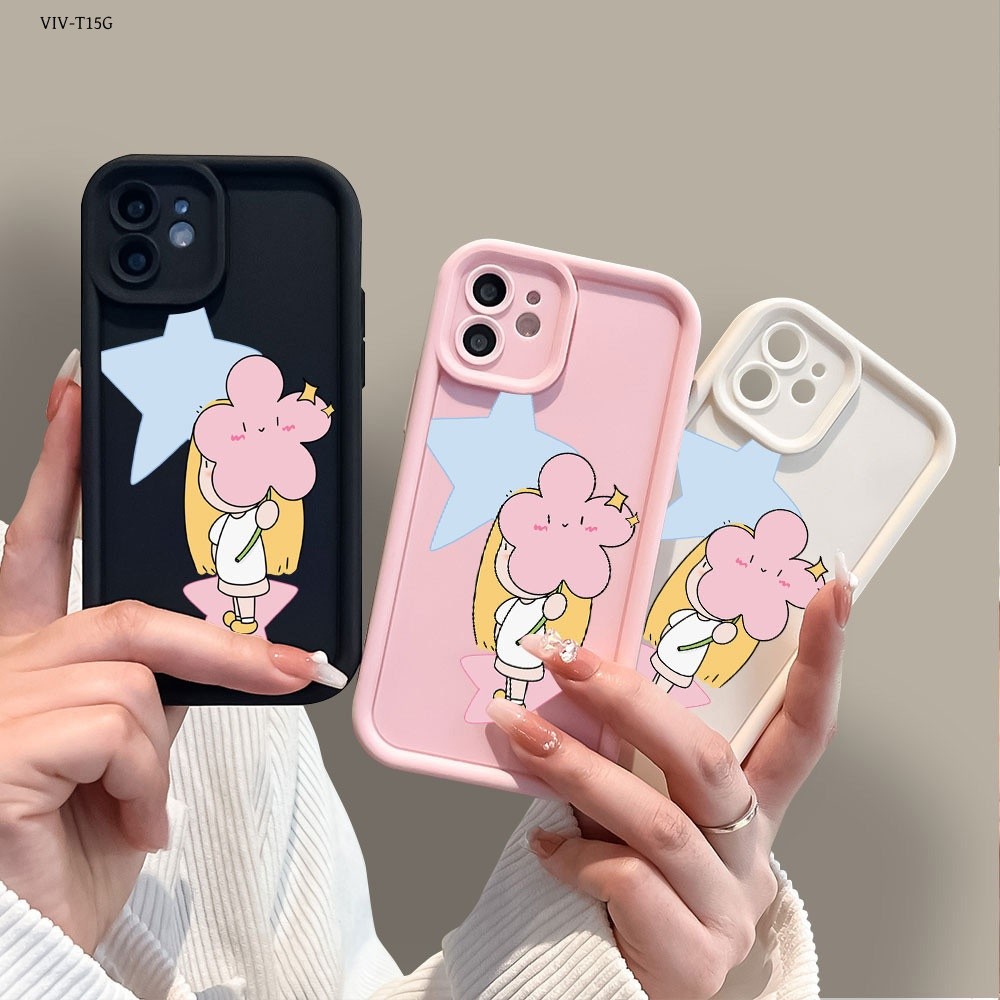 เคส For VIVO X200 T1 T1X Pro 5G เคสโทรศัพท์ เคสวีโว่ เคสนิ่ม Silicone Phone Case JTK