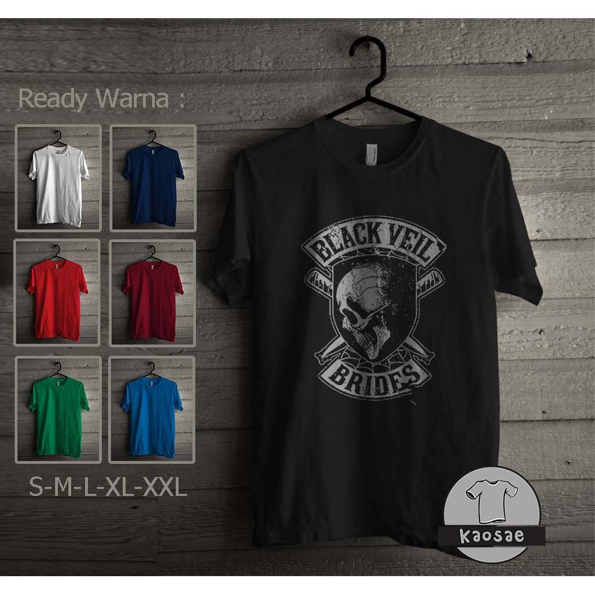 เสื้อยืด Bvb Or Black Veil เสื้อยืด Distro