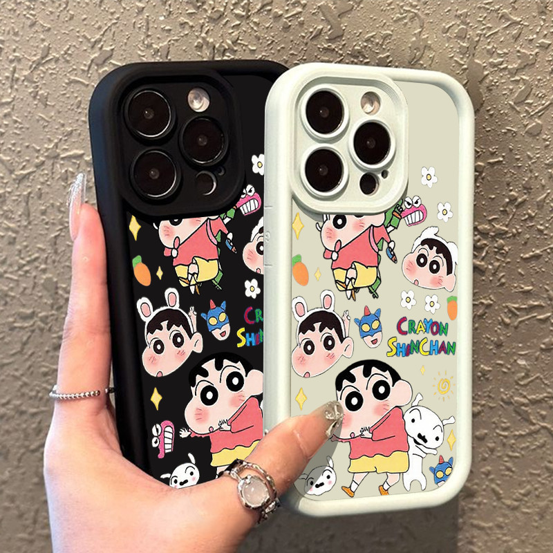 OPPO A17/A17K การ์ตูน Shin กรณีกันกระแทก A36 A38/A18 A3S/A12E A5 A3X/A3 A53/A32 A54 4G A57 A58 4G A6