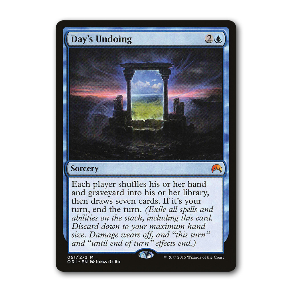 [MTG] Day's Undoing [ORI] [Blue] [Mythic] [Normal] [ENG] [2015] (Magic: The Gathering)
