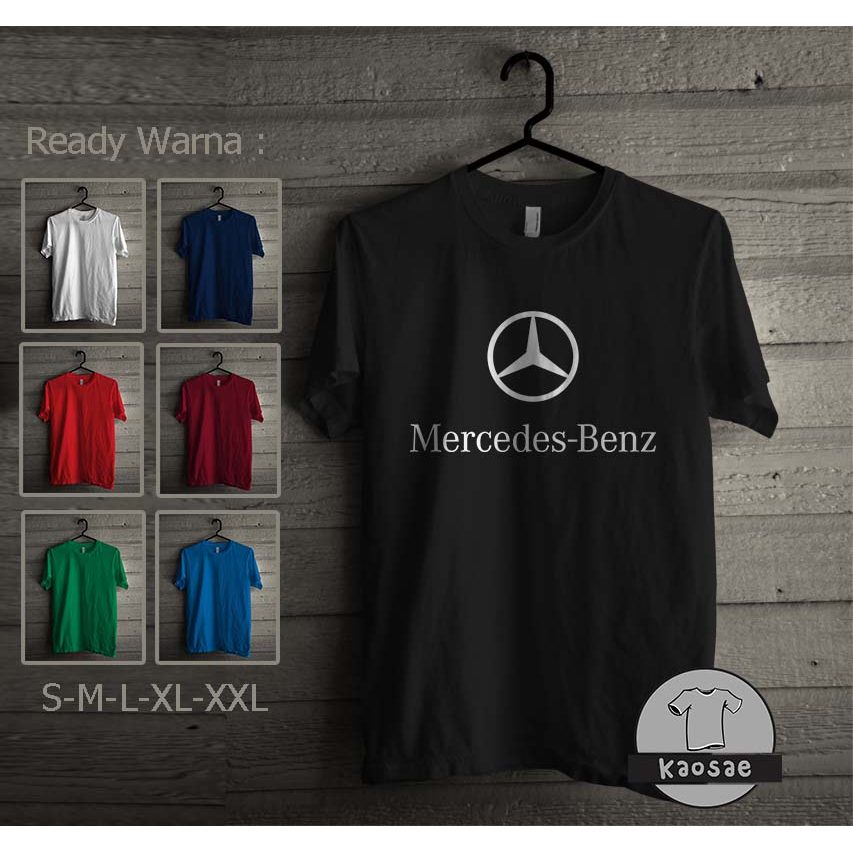 เสื้อยืดโลโก้ Mercedes Benz เสื้อยืด Distro