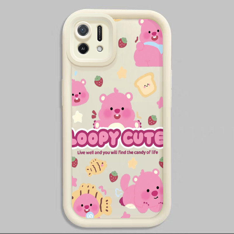 เคสสำหรับ OPPO A16K A16E เคสโทรศัพท์บีเวอร์ปลาการ์ตูนซิลิโคนซอฟต์เชลล์กันกระแทก