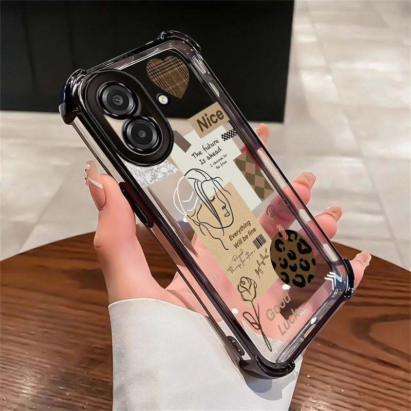 เคสสำหรับ Samsung A07 M07 F07 F70E 5G M17E 5G เคสโทรศัพท์โปร่งใสป้องกันการตก