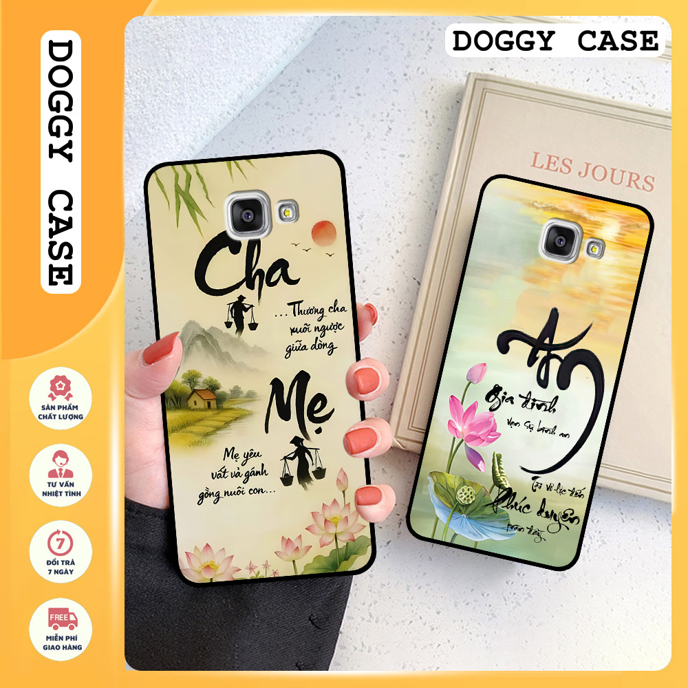 เคส Samsung A3 2016 / A5 2016 / A7 2016 พิมพ์ลายการประดิษฐ์ตัวอักษรของพ่อแม่อย่างสงบสุข