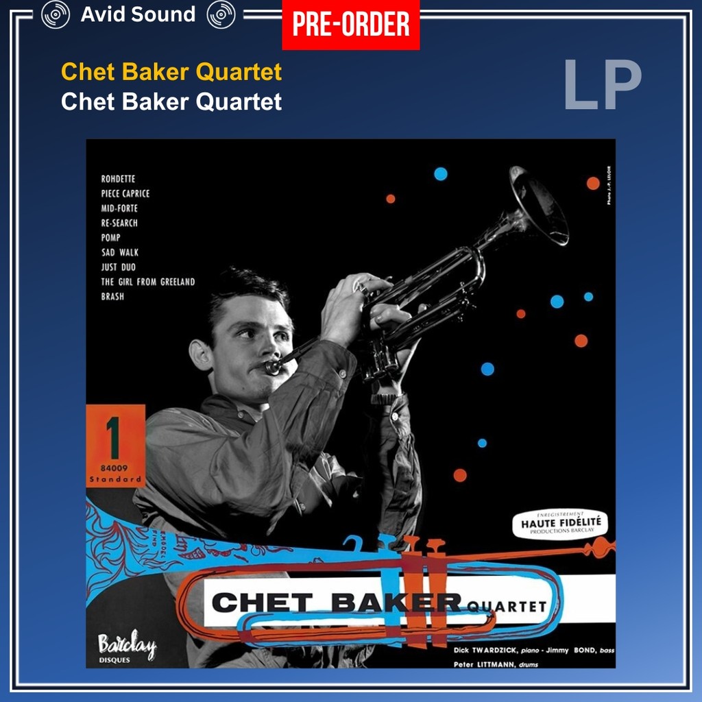 Pre-Order แผ่นเสียง Chet Baker Quartet Chet Baker Quartet ใหม่ ซีล Chet Baker Quartet Vinyl LP
