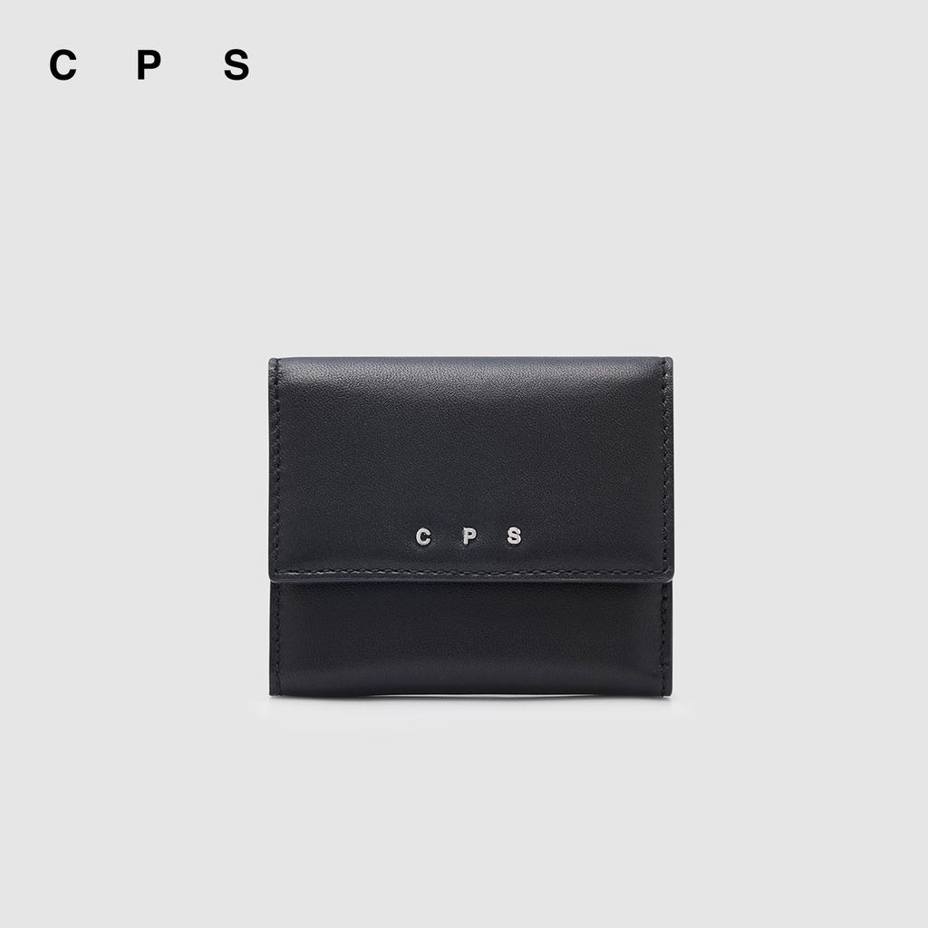 CPS กระเป๋าสตางค์หนังแท้ดีไซน์สองพับ ผู้ชาย CLASSIC BIFOLD LEATHER WALLET รุ่น C26SBMA015 (SS26#A4)