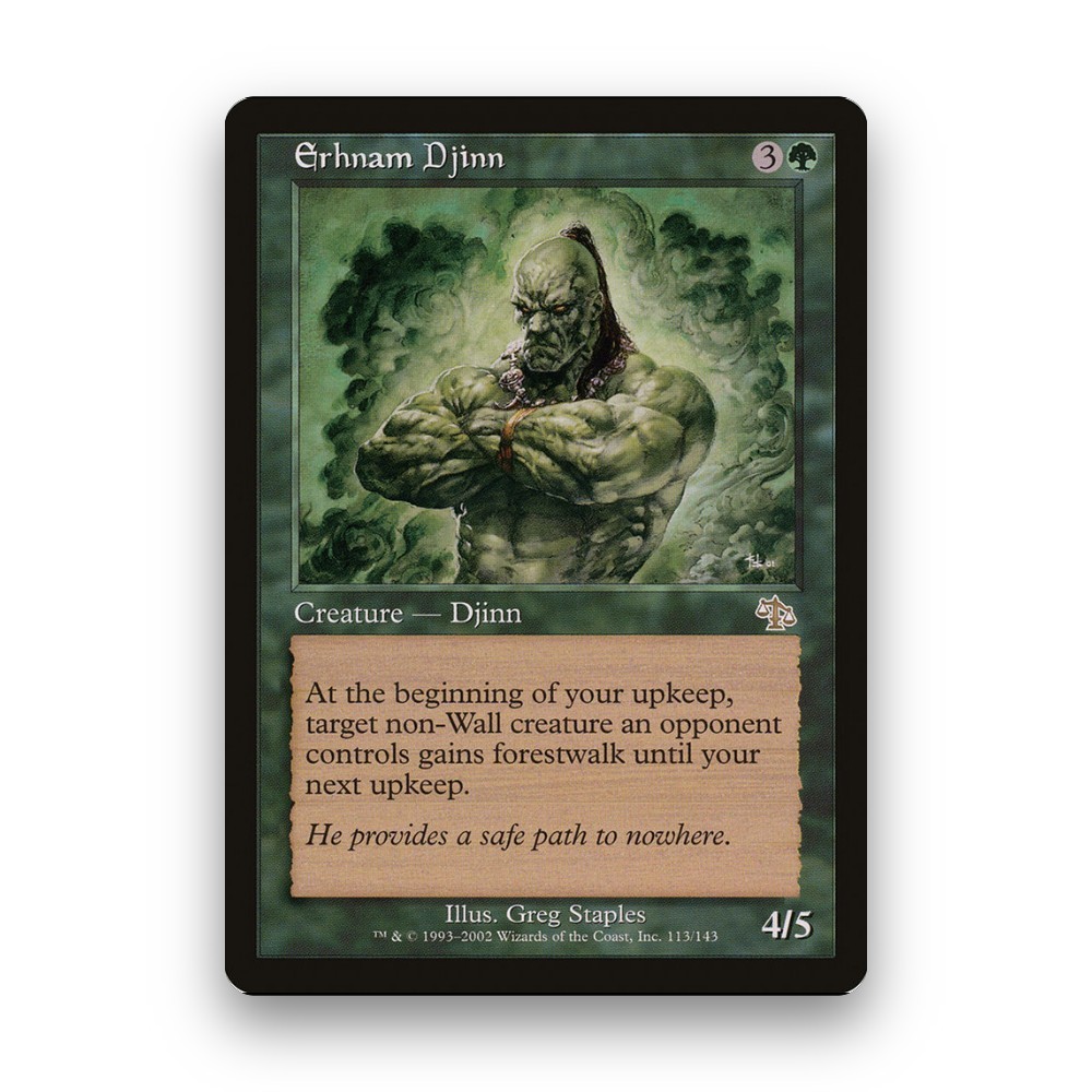 [MTG] Erhnam Djinn (#113) [JUD] [GREEN] [RARE] | Magic the Gathering