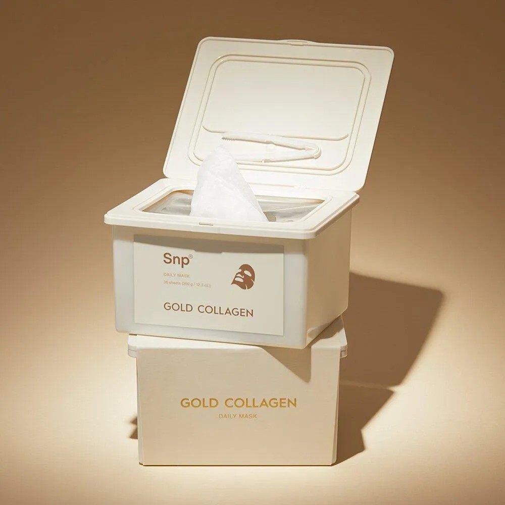 SNP / Gold Collagen Daily Mask Sheet 30P, 1ea - รวมทองคํา 24K