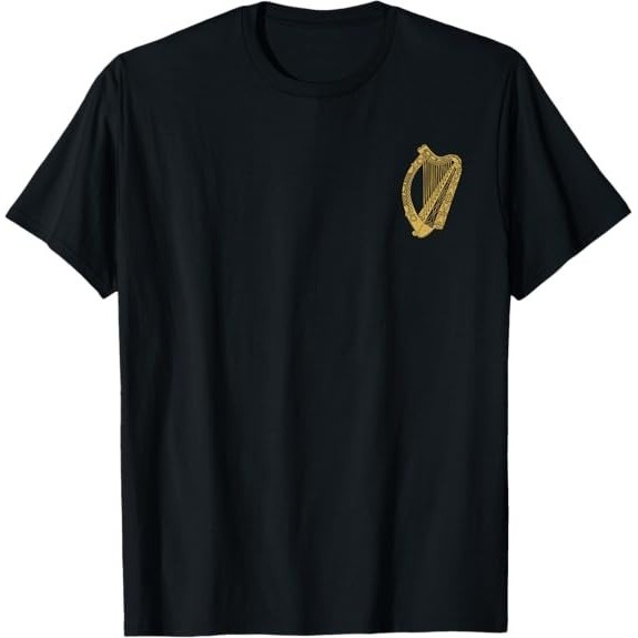 Newsest Fashion Flag Of Ireland Harp Flag Irish Harp Symbol Tee เสื้อยืด