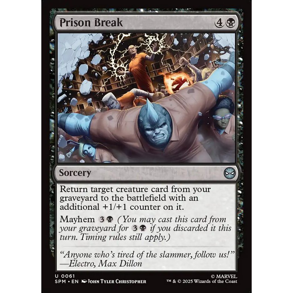 Prison Break - uncommon - ปกติ - SPM - 61 - (Uncom, Common) - Magic The Gathering
