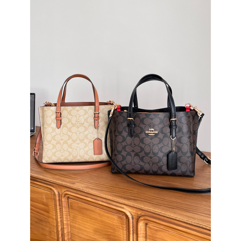 Thailand COACH Tote Bag Dating ประณีต Underarm Bag Temperament Noble Shoulder Bag All-Match Daily Sq