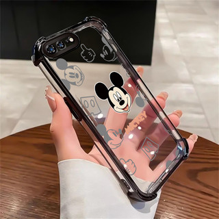 เคสสำหรับ iPhone 7 Plus 8 Plus X Xs Max Xr เคสโทรศัพท์โปร่งใสซิลิโคนหนูน่ารักป้องกันการตกซอฟต์เชลล์กันกระแทก