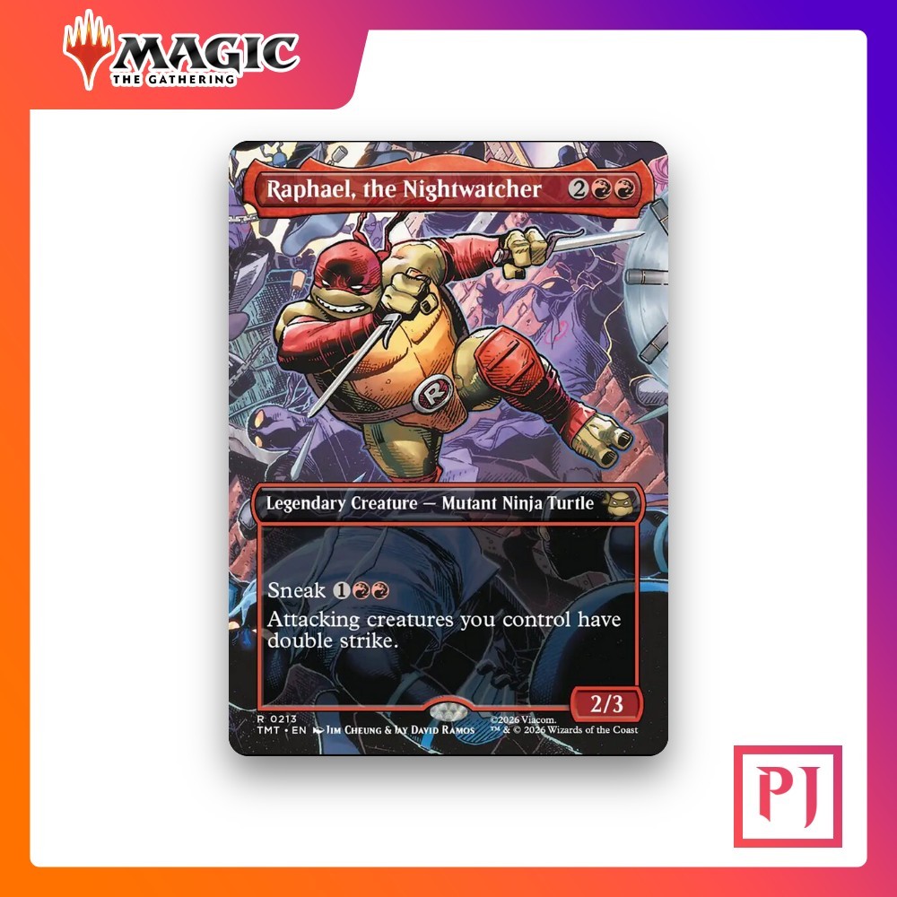 [MTG] Raphael, the Nightwatcher (Borderless) (#213) [TMT] [RED] [RARE] | Magic the Gathering