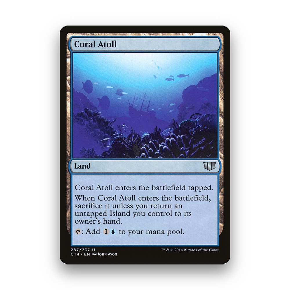 [MTG] Coral Atoll (#287) [C14] [LAND] [UNCOM] | Magic the Gathering